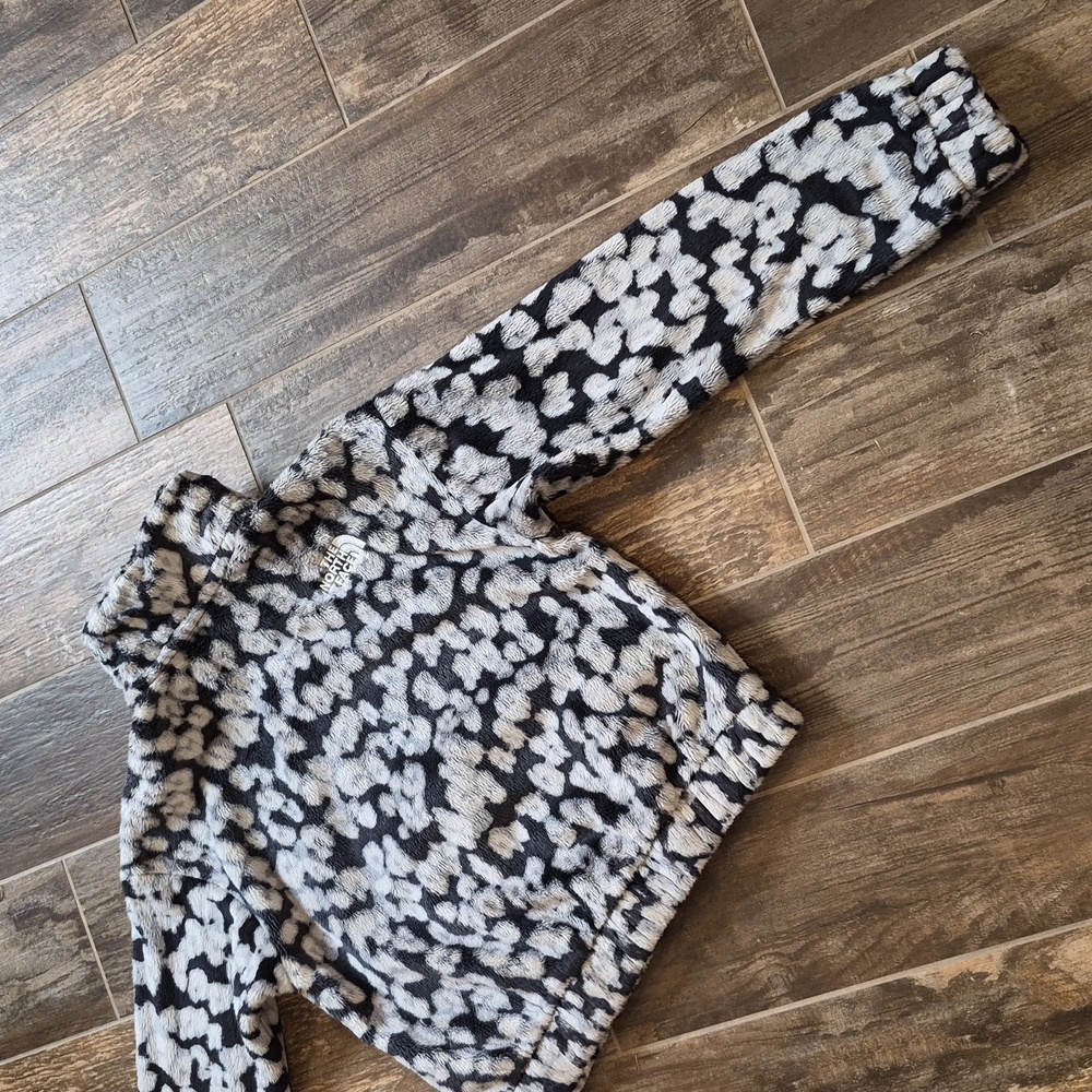The North Face Girl's Printed Osolita Full Zip Jacket in Vanadis Leopard Print - Picture 11 of 11